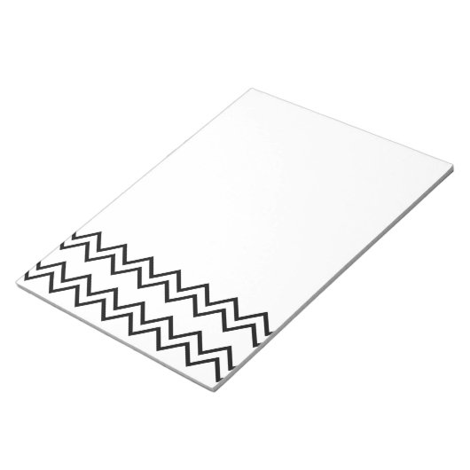 Black Zigzag Notitieblok (Schuin)