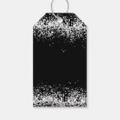 Black | Zilveren Glitter Fleshanger Cadeaulabel (Achterkant)