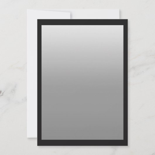 Black | Zilverster David Brackets Bar Mitzvah Kaart (Achterkant)