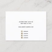 Black Zodiac Celestial Star Ketting Bracelet Visitekaartje (Achterkant)