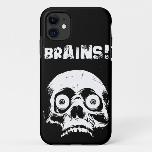 Black Zombie Brains iPhone 5 Hoesje Romero Style (Achterkant)