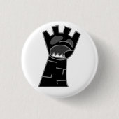 Black Zombie Rook Button (Voorkant)