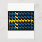Black Zweden Dala Flag Briefkaart (Voorkant)