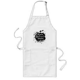 BlackAbstractArtists Apron Smock Lang Schort