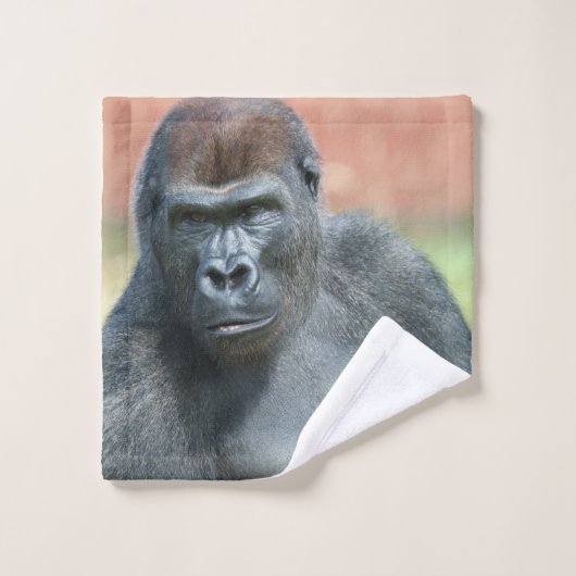 Blackback Gorilla Lope Portret Washandje (Wasdoekje)