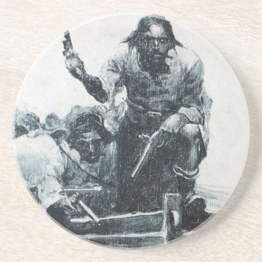 Blackbeard Approach Zandsteen Onderzetter (Voorkant)