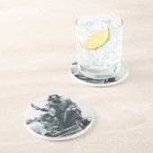 Blackbeard Approach Zandsteen Onderzetter (Zijkant)