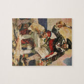 Blackbeard Buccaneer Pirate en Mate Illustration Legpuzzel (Horizontaal)