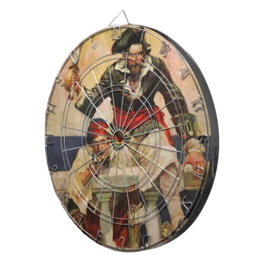 Blackbeard de Buccaneer Dartbord (Voorkant Rechts)