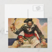 Blackbeard de Buccanner Briefkaart (Voorkant / Achterkant)