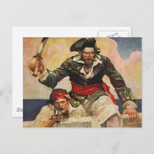 Blackbeard de Buccanner Briefkaart (Voorkant / Achterkant)