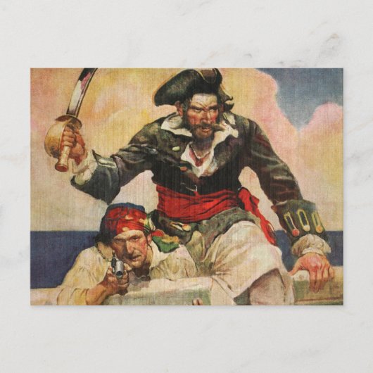 Blackbeard de Buccanner Briefkaart (Voorkant)