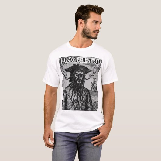 Blackbeard de Pirate Shirt (Voorkant volledig)