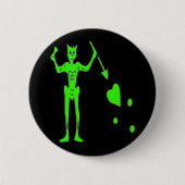 Blackbeard - Groen Ronde Button 5,7 Cm (Voorkant)