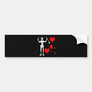 Blackbeard-harten Bumpersticker