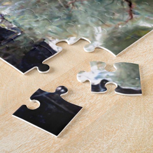 Blackbeard op Fire Haunted Pirate  Art Legpuzzel (Zijkant)