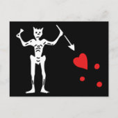 Blackbeard Pirate FLag Briefkaart (Voorkant)