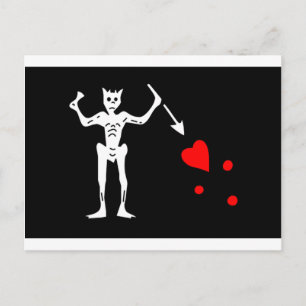Blackbeard Pirate Flag Edward Teach Briefkaart