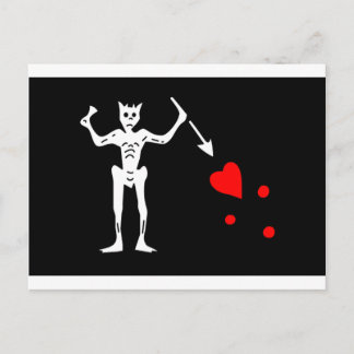 Blackbeard Pirate Flag Edward Teach Briefkaart