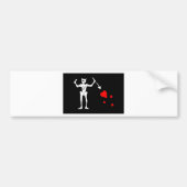 Blackbeard Pirate Flag Edward Teach Bumpersticker (Voorkant)