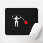 Blackbeard Pirate Flag Jolly Roger Skeleton Hallow Muismat (Met muis)