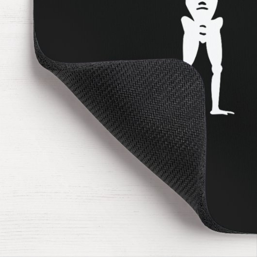 Blackbeard Pirate Flag Jolly Roger Skeleton Hallow Muismat (Hoek)