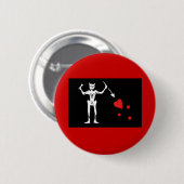 Blackbeard Pirate FLag Ronde Button 5,7 Cm (Voorkant /achterkant)