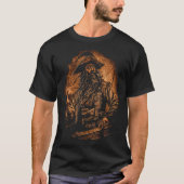 Blackbeard Pirate Portrait Pirates Pirateship T-shirt (Voorkant)
