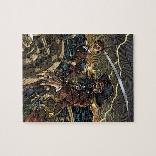 Blackbeard Pirate Puzzle Legpuzzel (Horizontaal)