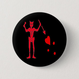 Blackbeard-Red Ronde Button 5,7 Cm
