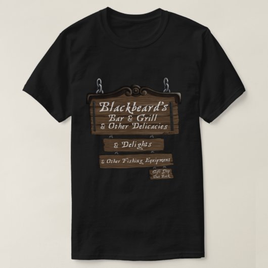 Blackbeard’s Bar and Grill   T-shirt (Design voorkant)