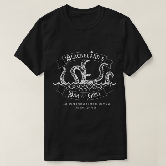 Blackbeard_s Bar en Grill T-shirt (Design voorkant)