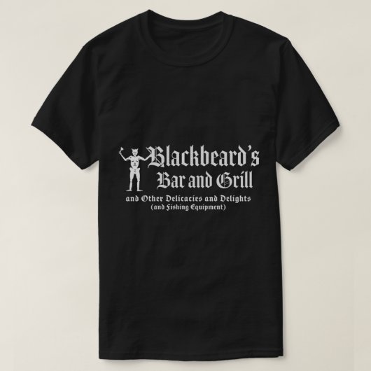 Blackbeard_s Bar en Grill T-shirt (Design voorkant)