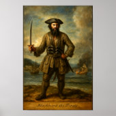 Blackbeard The Pirate Poster (Voorkant)