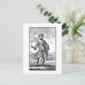 Blackbeard the Pirate, uit 'A General History of a Briefkaart (Staand voorkant)