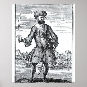 Blackbeard the Pirate, uit 'A General History of a Poster