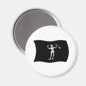 Blackbeard Vlagmagneet Magneet (Voorkant / Achterkant)