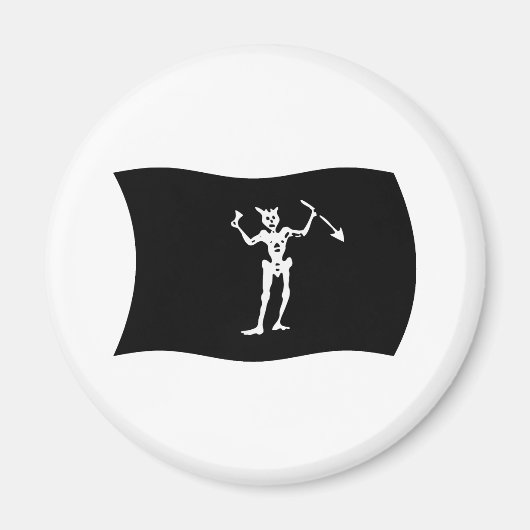 Blackbeard Vlagmagneet Magneet (Voorkant)