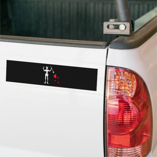 Blackbeard-White Bumpersticker (Op Truck)