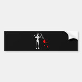 Blackbeard-White Bumpersticker (Voorkant)
