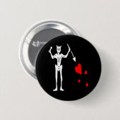 Blackbeard-White Ronde Button 5,7 Cm (Voorkant /achterkant)