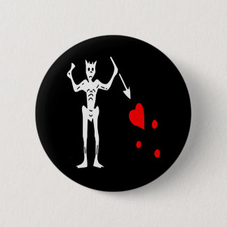 Blackbeard-White Ronde Button 5,7 Cm