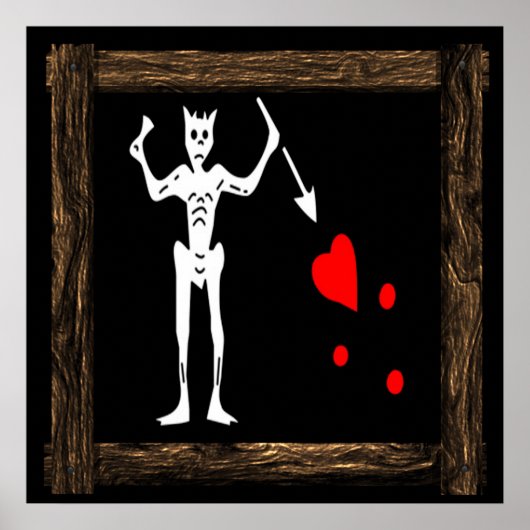 Blackbeard-WoodFrame 5 Poster (Voorkant)