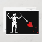 BlackBeards Flag (Edward Teach) Briefkaart (Voorkant / Achterkant)