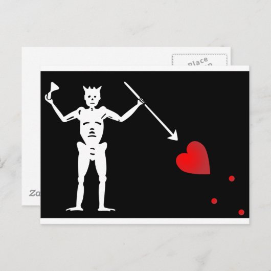 BlackBeards Flag (Edward Teach) Briefkaart (Voorkant / Achterkant)