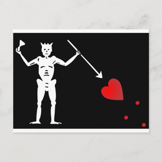 BlackBeards Flag (Edward Teach) Briefkaart (Voorkant)