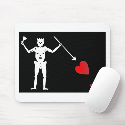 BlackBeards Flag (Edward Teach) Muismat (Met muis)