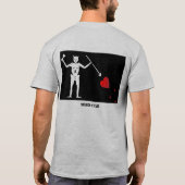 BlackBeards Flag (Edward Teach) T-shirt (Achterkant)