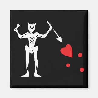 Blackbeard's piratenvlag magneet