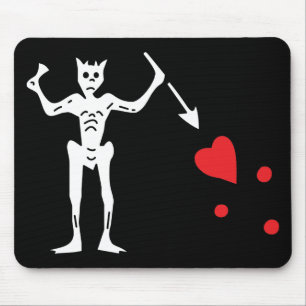 Blackbeard's piratenvlag muismat